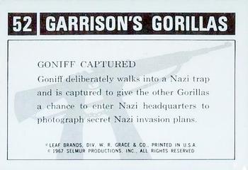 1967 Leaf Garrison's Gorillas #52 Goniff Captured Back