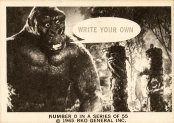 1965 Donruss King Kong #0 Write your own Front