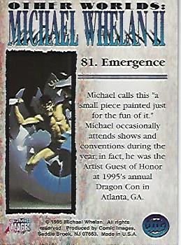 1995 Comic Images Michael Whelan II: Other Worlds #81 Emergence Back