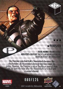 2017 Upper Deck Marvel Premier #12 Punisher Back
