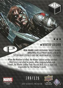 2017 Upper Deck Marvel Premier #15 Winter Soldier Back
