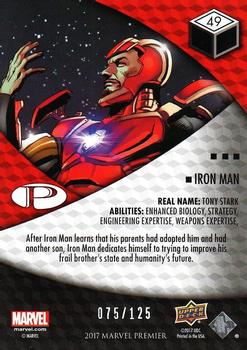 2017 Upper Deck Marvel Premier #49 Iron Man Back