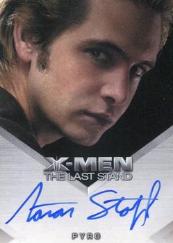 2006 Rittenhouse XIII: X-Men The Last Stand - Autographs #NNO Aaron Stanford / Pyro Front