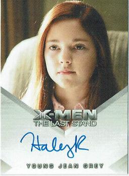 2006 Rittenhouse XIII: X-Men The Last Stand - Autographs #NNO Haley Ramm / Young Jean Grey Front