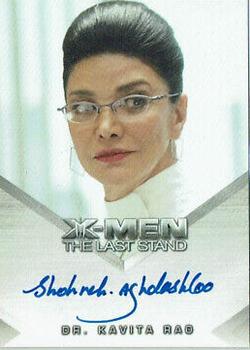 2006 Rittenhouse XIII: X-Men The Last Stand - Autographs #NNO Shohreh Aghdashloo / Dr. Kavita Rao Front