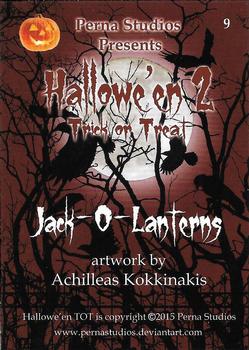 2015 Perna Studios Hallowe'en 2 Trick or Treat #9 Jack-O-Lanterns Back