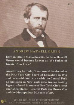 2017 The Bar Pieces of the Past #220 Andrew Haswell Green Back