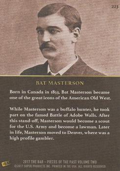 2017 The Bar Pieces of the Past #223 Bat Masterson Back