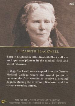 2017 The Bar Pieces of the Past #226 Elizabeth Blackwell Back