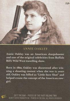 2017 The Bar Pieces of the Past #256 Annie Oakley Back