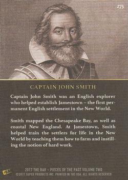 2017 The Bar Pieces of the Past #275 Captain John Smith Back