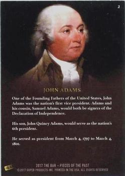 2017 The Bar Pieces of the Past #2 John Adams Back