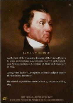 2017 The Bar Pieces of the Past #5 James Monroe Back