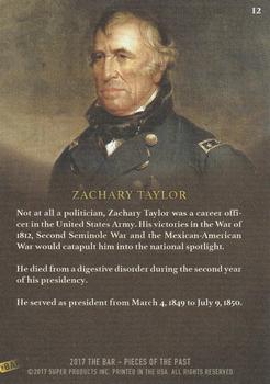 2017 The Bar Pieces of the Past #12 Zachary Taylor Back