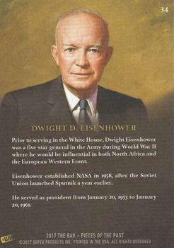 2017 The Bar Pieces of the Past #34 Dwight D. Eisenhower Back