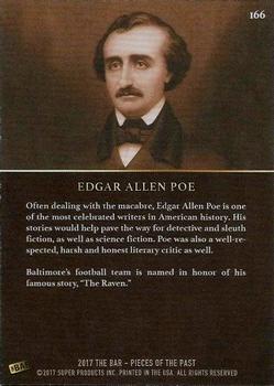 2017 The Bar Pieces of the Past #166 Edgar Allan Poe Back