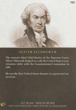 2017 The Bar Pieces of the Past #193 Oliver Ellsworth Back