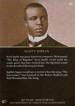 2017 The Bar Pieces of the Past #195 Scott Joplin Back