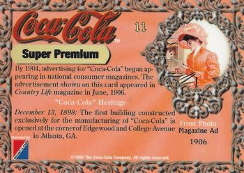 1995 Collect-A-Card Coca-Cola Super Premium #11 Magazine Ad Back