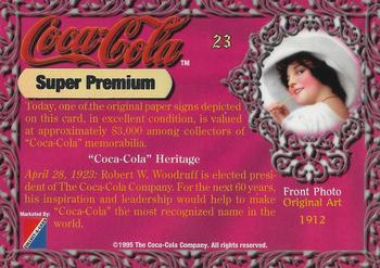1995 Collect-A-Card Coca-Cola Super Premium #23 Original Art Back