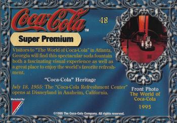 1995 Collect-A-Card Coca-Cola Super Premium #48 The World of Coca-Cola Back
