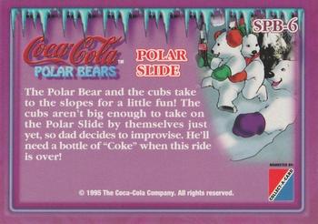 1995 Collect-A-Card Coca-Cola Super Premium - Foil-Engraved Polar Bear #SPB-6 Polar Slide Back