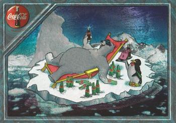 1995 Collect-A-Card Coca-Cola Super Premium - Foil-Engraved Polar Bear #SPB-8 Utopia Front