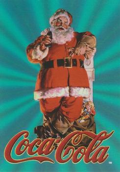 1995 Collect-A-Card Coca-Cola Super Premium - Embossed Santa #2 Santa Takes a 