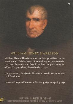 2017 The Bar Pieces of the Past - Limited Edition #9 William Henry Harrison Back