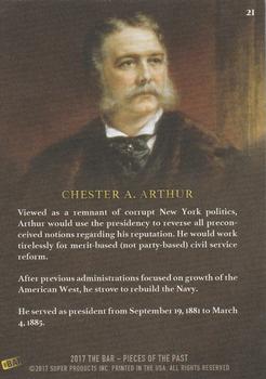 2017 The Bar Pieces of the Past - Limited Edition #21 Chester Arthur Back