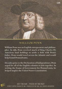 2017 The Bar Pieces of the Past - Limited Edition #126 William Penn Back