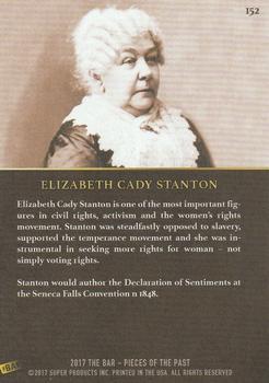 2017 The Bar Pieces of the Past - Limited Edition #152 Elizabeth Cady Stanton Back