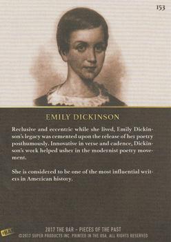 2017 The Bar Pieces of the Past - Limited Edition #153 Emily Dickinson Back