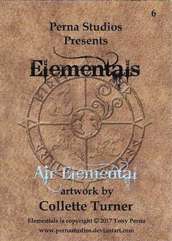 2017 Perna Studios Elementals #6 Air Elemental Back