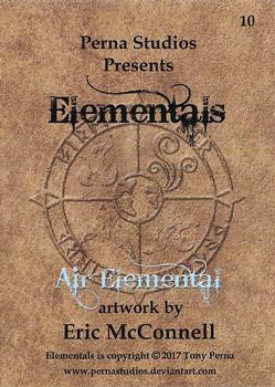 2017 Perna Studios Elementals #10 Air Elemental Back