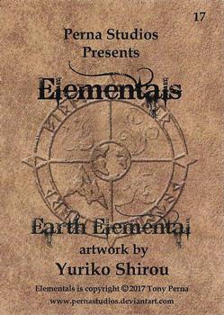 2017 Perna Studios Elementals #17 Earth Elemental Back