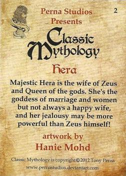 2012 Perna Studios Classic Mythology #2 Hera Back