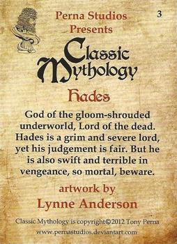 2012 Perna Studios Classic Mythology #3 Hades Back