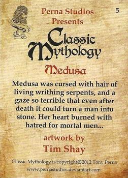 2012 Perna Studios Classic Mythology #5 Medusa Back