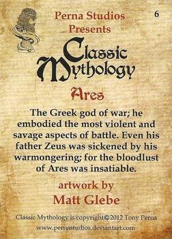 2012 Perna Studios Classic Mythology #6 Ares Back