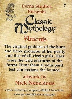 2012 Perna Studios Classic Mythology #7 Artemis Back