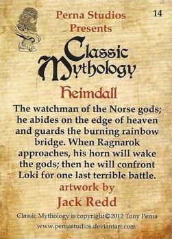 2012 Perna Studios Classic Mythology #14 Heimdall Back