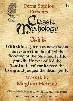 2012 Perna Studios Classic Mythology #16 Osiris Back