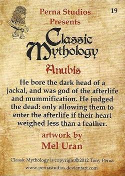 2012 Perna Studios Classic Mythology #19 Anubis Back