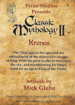 2014 Perna Studios Classic Mythology II #1 Kronos Back