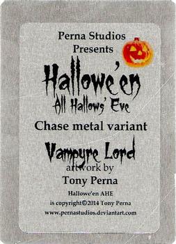2014 Perna Studios Hallowe'en: All Hallows' Eve - Metal Variant Color Frosted #NNO Vampyre Lord Back
