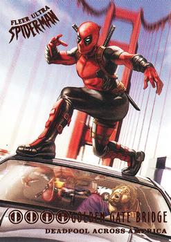 2017 Fleer Ultra Marvel Spider-Man - Deadpool Across America #DA1 Golden Gate Bridge Front
