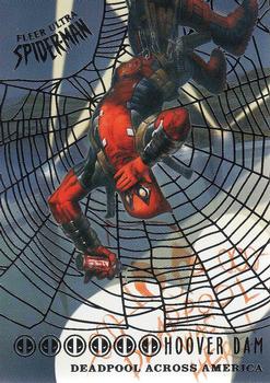 2017 Fleer Ultra Marvel Spider-Man - Deadpool Across America Silver Web Foil #DA5 Hoover Dam Front