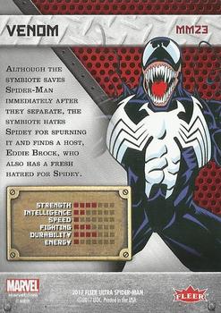 2017 Fleer Ultra Marvel Spider-Man - Marvel Metal #MM23 Venom Back