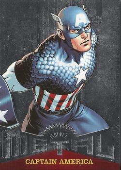2017 Fleer Ultra Marvel Spider-Man - Marvel Metal #MM45 Captain America Front